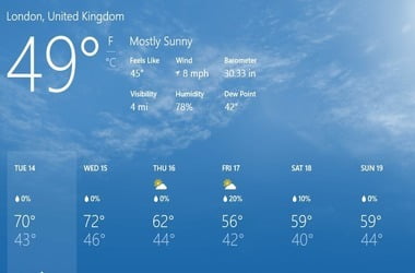 How to fix Microsoft Weather app issues on Windows 10?